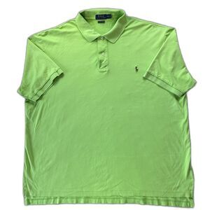 Polo Ralph Lauren 3XLT Spring Green Pima Soft Touch Polo Luxury Prep Big & Tall